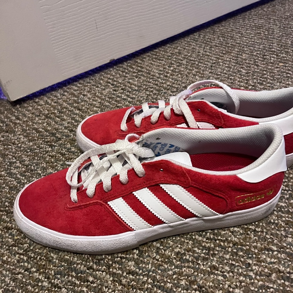Adidas red shoes